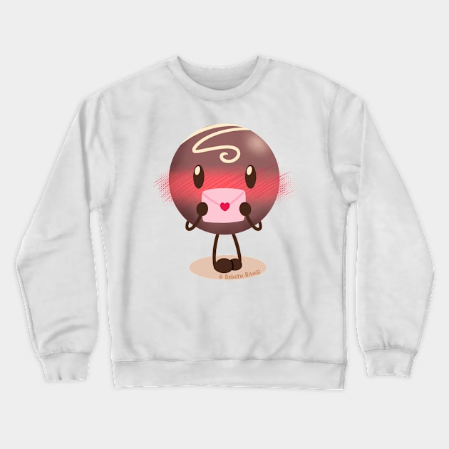 Lovely chocolates - Love letter Crewneck Sweatshirt by SilveryDreams